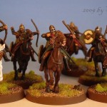 Reiter von Rohan mit Bögen, Minaturen von Games Workshop, bemalt von Tar-Calion
